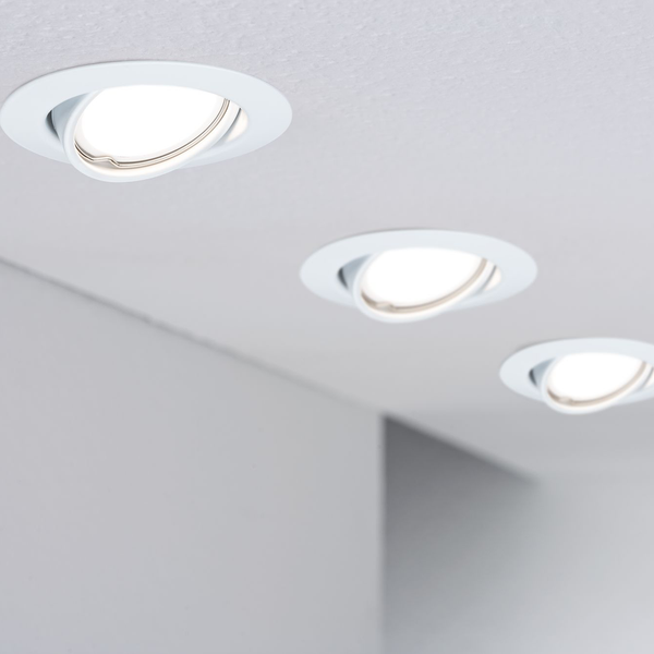 LED-Einbauleuchte Base VIII - Acrylglas / Aluminium - 3-flammig