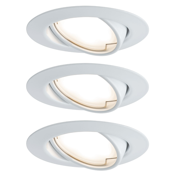 LED-Einbauleuchte Base VII - Acrylglas / Aluminium - 3-flammig