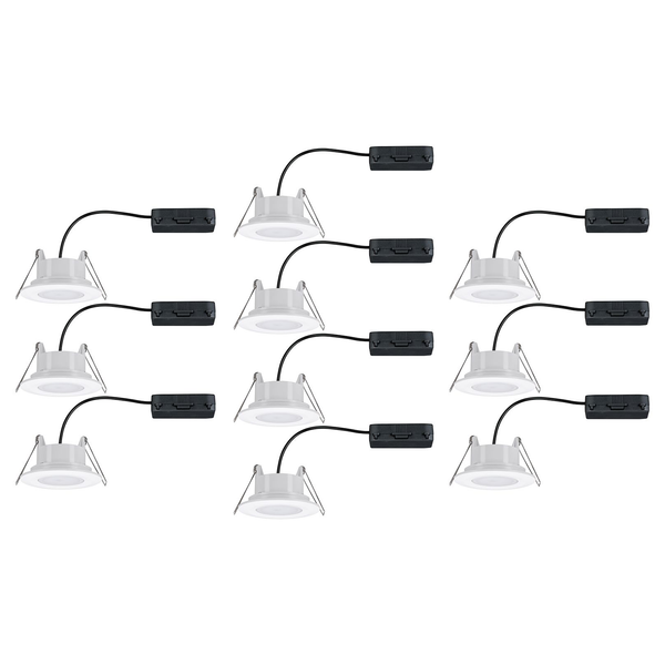 LED-Einbauleuchte Calla V - Acrylglas - 10-flammig