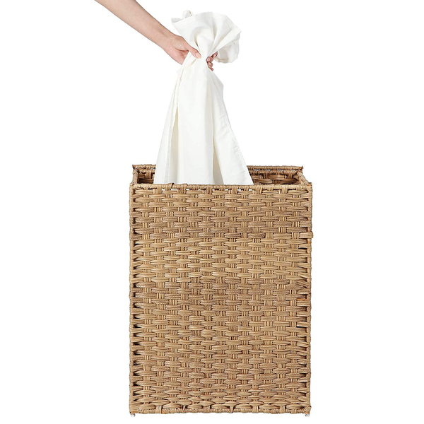 Wäschekorb La Boisse - Eisen / Kunststoff - Beige - 46 x 60 cm