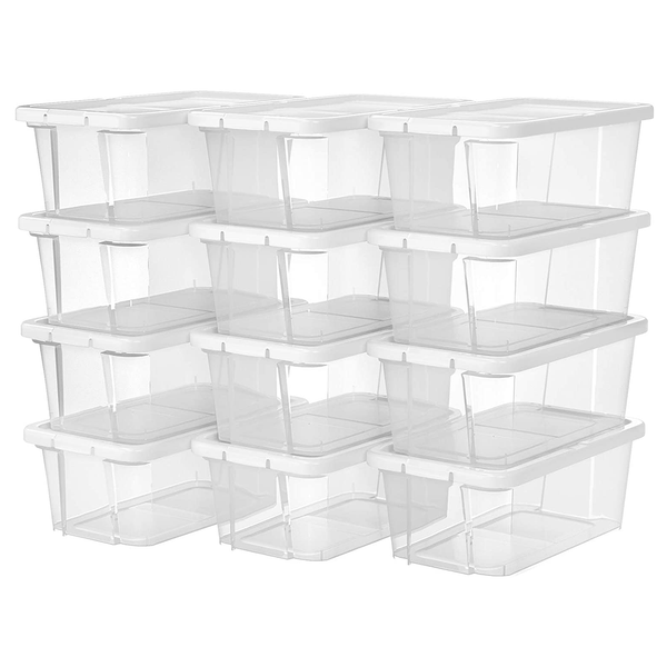 Schuhbox La Maxe (12er-Set) - Kunststoff - Weiß - 13 x 20 cm