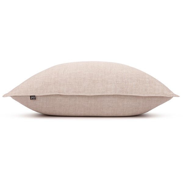 Kissenbezug Lino II - Baumwolle - Sand - 80 x 80 cm