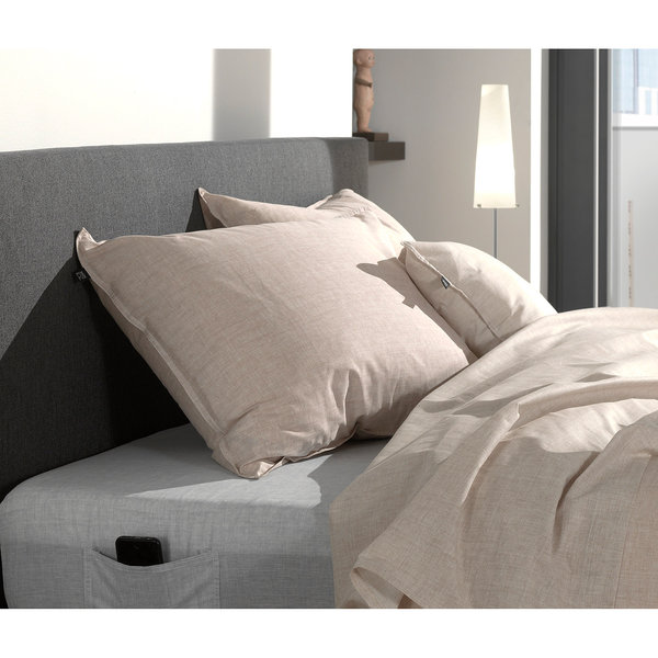 Kissenbezug Lino I - Baumwolle - Sand