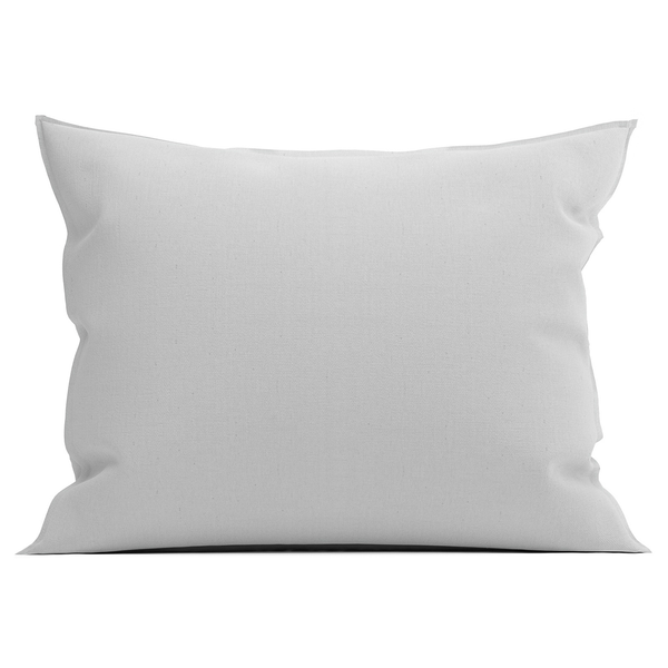 Kissenbezug Franela II - Baumwolle Flanell - Silber - 60 x 70 cm