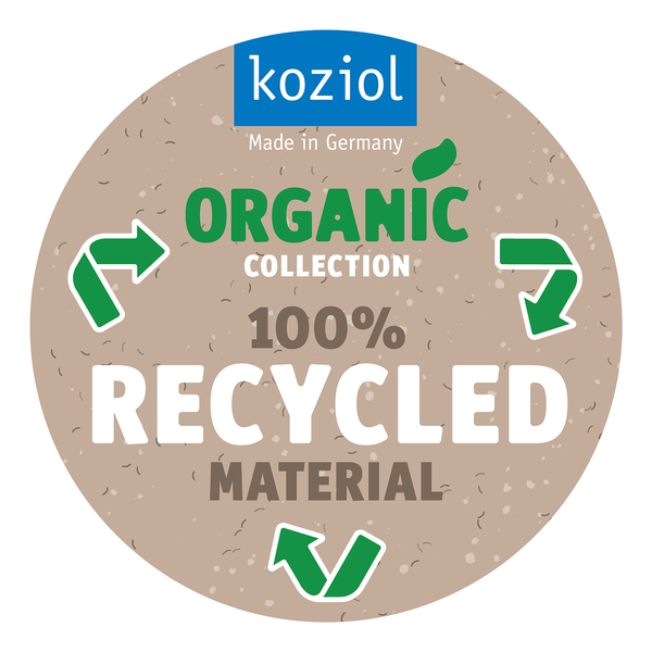Schwingdeckeleimer Del Recycled - TPE - Grau - Fassungsvermögen: 12 L