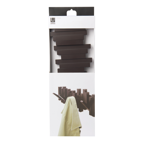 Garderobenleiste Stäbchen - Dunkelbraun