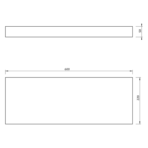 Wandboard Balda - Weiß - Breite: 60 cm