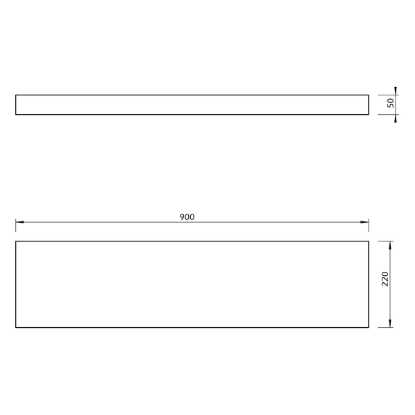 Wandboard Balda - Echtholzfurnier - Walnuss - Breite: 90 cm