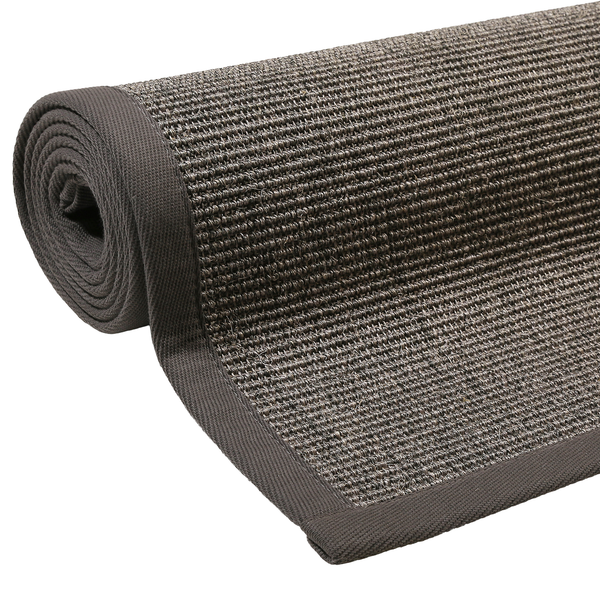 Kurzflorteppich Lagoon I - Sisal - Grau - 80 x 150 cm