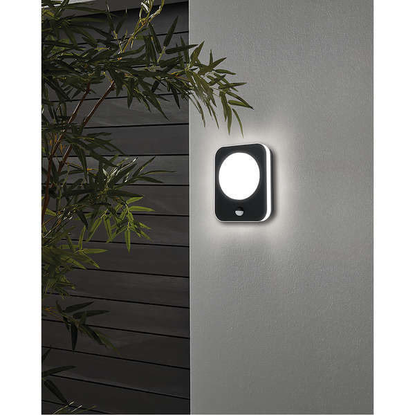 LED-Wandleuchte Madriz II - Polycarbonat / Aluminium - 1-flammig