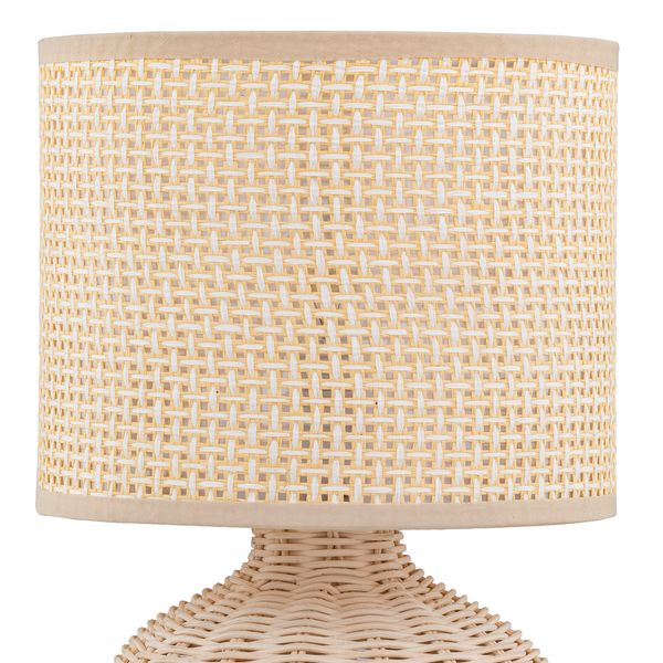 Tischleuchte Rauma II - Rattan - 1-flammig - Beige
