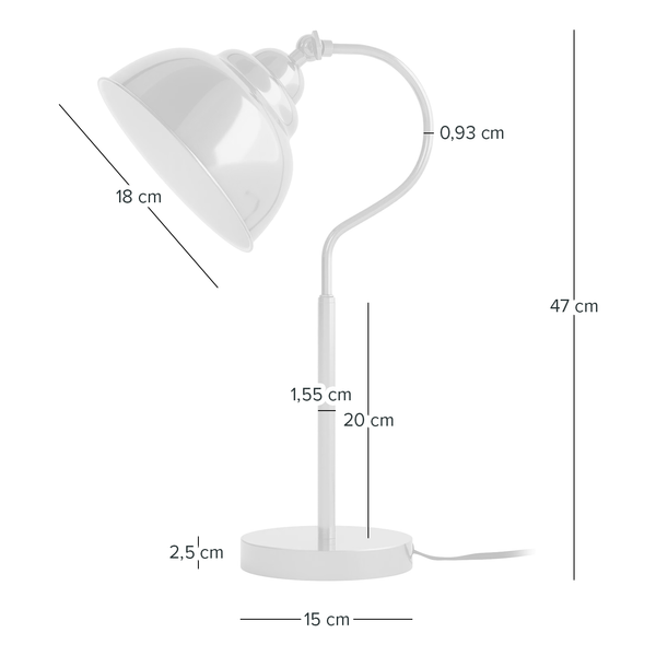 Tischleuchte Karasjok - Eisen - 1-flammig - Messing