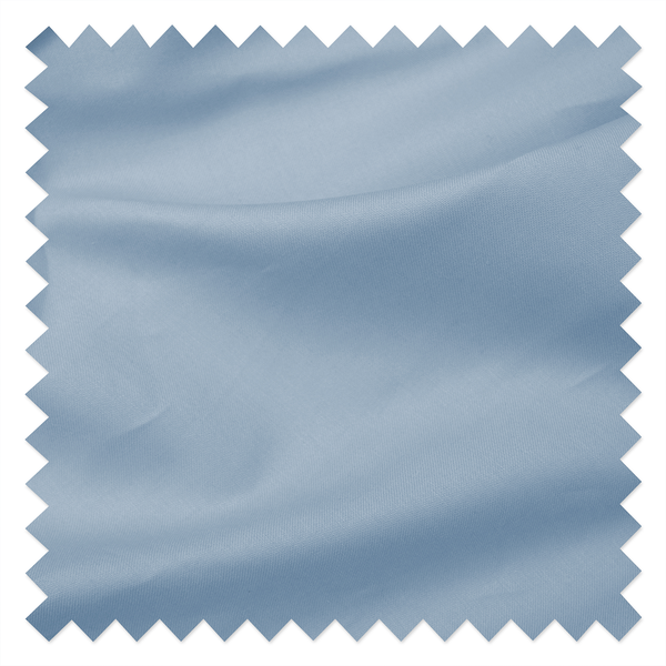 Luxus-Satin-Bettwäsche Montainville - Baumwolle - Blaugrau - 200 x 200 cm + 2 Kissen 80 x 80 cm
