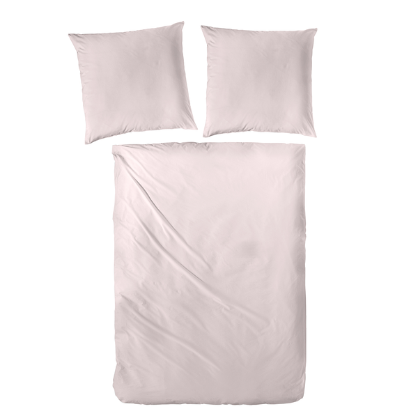 Luxus-Satin-Bettwäsche Montainville - Baumwolle - Rosa - 200 x 200 cm + 2 Kissen 80 x 80 cm