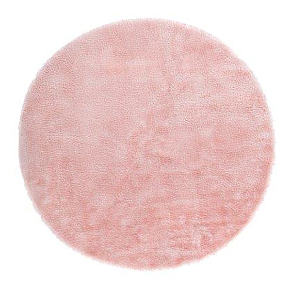 Shaggy Lambskin II - Polyester - Rosa - Durchmesser: 80 cm