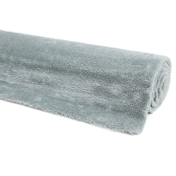 Kunstfellteppich Lambskin - Polyester - Hellgrau - 55 x 110 cm