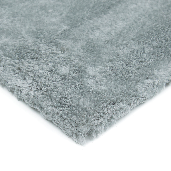 Kunstfellteppich Lambskin - Polyester - Hellgrau - 55 x 110 cm