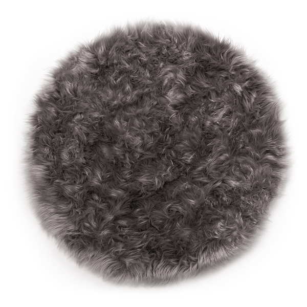 Teppich Ovium - Acryl / Polyester - Taupe - 80 x 80 cm