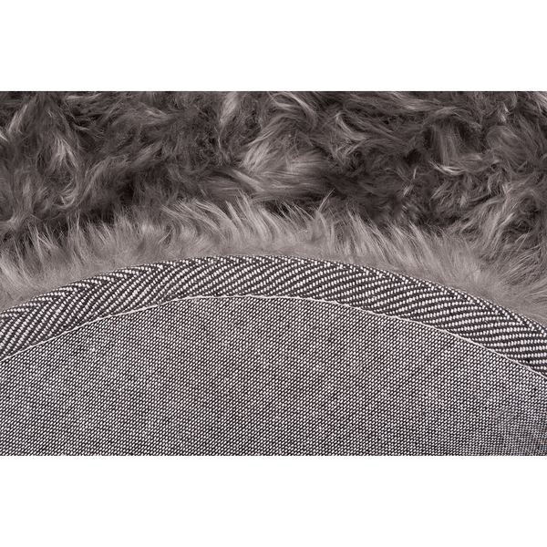 Teppich Ovium - Acryl / Polyester - Taupe - 80 x 80 cm