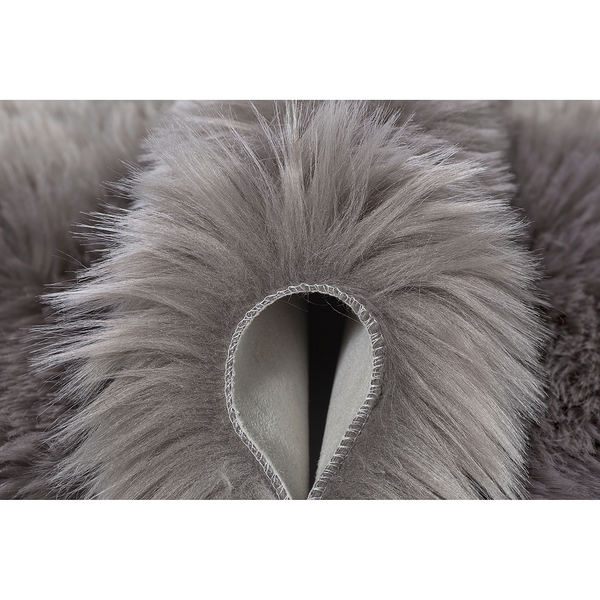 Teppich Ovium - Acryl / Polyester - Taupe - 80 x 80 cm