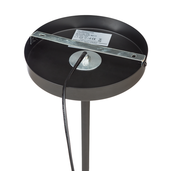 Deckenleuchte KJUL 6-flammig - Metall Schwarz / Opalglas Weiß