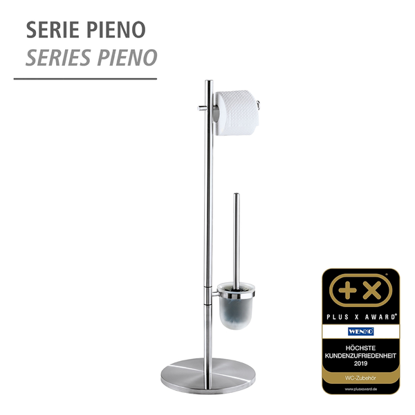 Stand WC-Garnitur Pieno - Metall - Satiniert