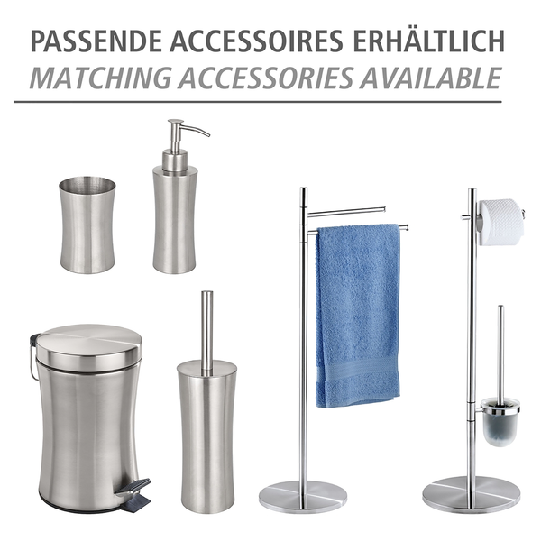 Stand WC-Garnitur Pieno - Metall - Satiniert