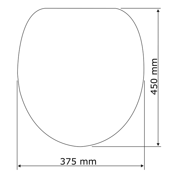 WC-Sitz Astera - Metall / Kunststoff - Silber