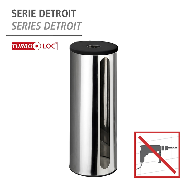 Ersatzrollenhalter Detroit - Metall - Silber