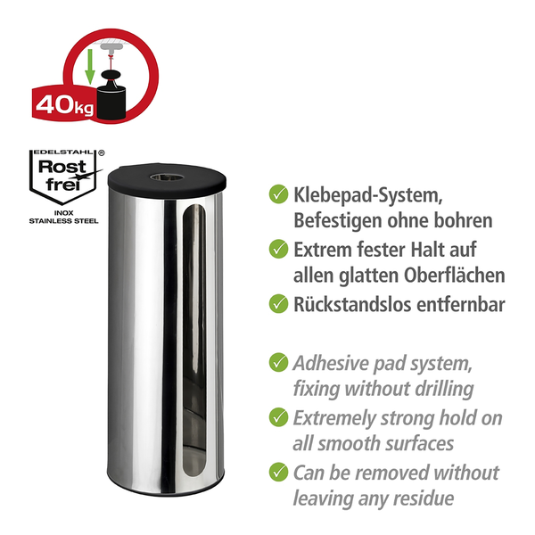 Ersatzrollenhalter Detroit - Metall - Silber