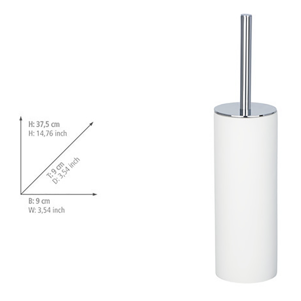 WC-Garnitur Ida - Polyresin - Weiß - Weiß