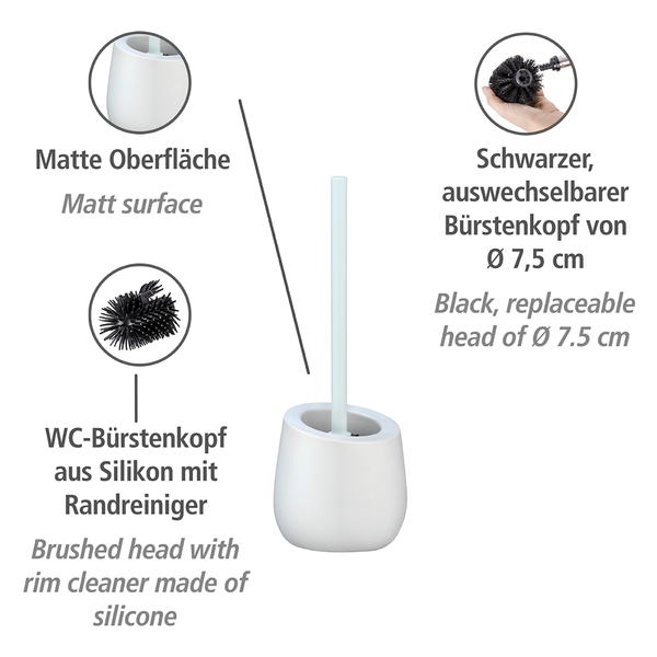WC-Garnitur Badi - Keramik - Weiß - Weiß