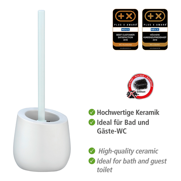 WC-Garnitur Badi - Keramik - Weiß - Weiß
