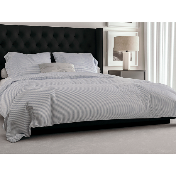 Bettwäsche Oxford - Baumwolle - Hellblau - 200 x 200/220 cm + 2 Kissen 70 x 60 cm