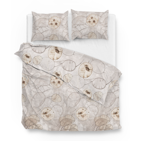 Bettwäsche Moren - Renforce - Taupe - 240 x 200/220 cm + 2 Kissen 70 x 60 cm