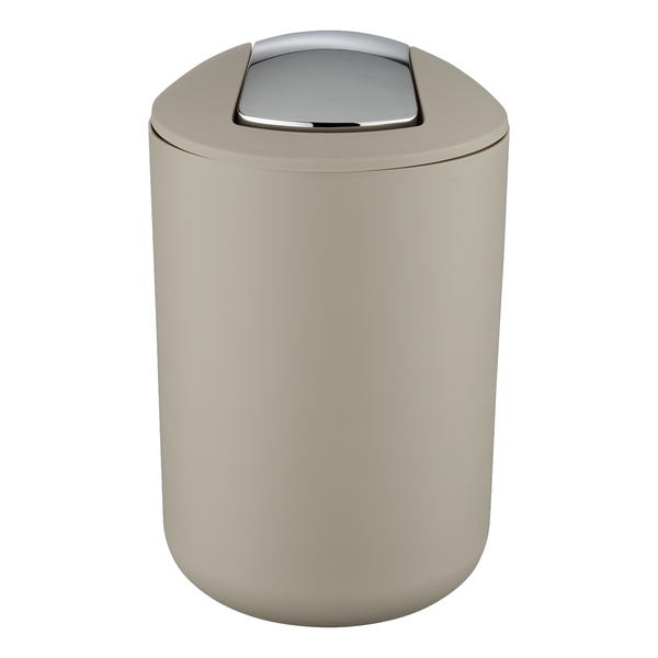 Schwingdeckeleimer Brasil - Thermoplastischer Kunststoff (TPE) - Fassungsvermögen: 6,5 L - Taupe