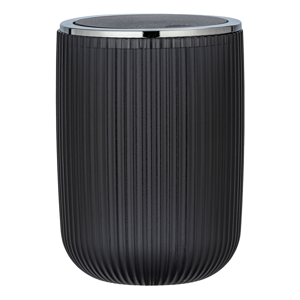 Schwingedeckeleimer Agropoli - Polyester PVC - Grau - Fassungsvermögen: 2 L