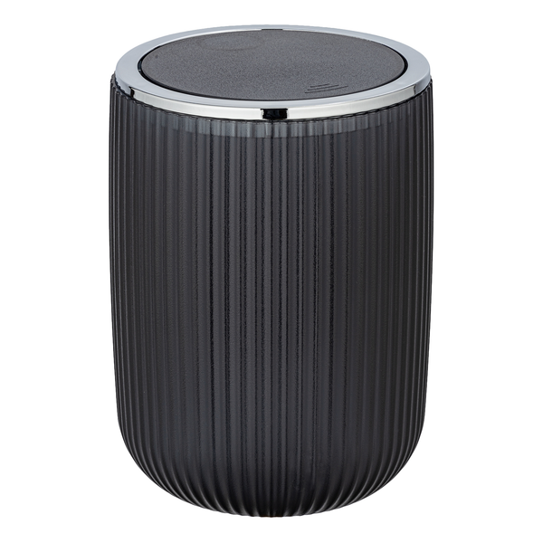 Schwingedeckeleimer Agropoli - Polyester PVC - Grau - Fassungsvermögen: 2 L