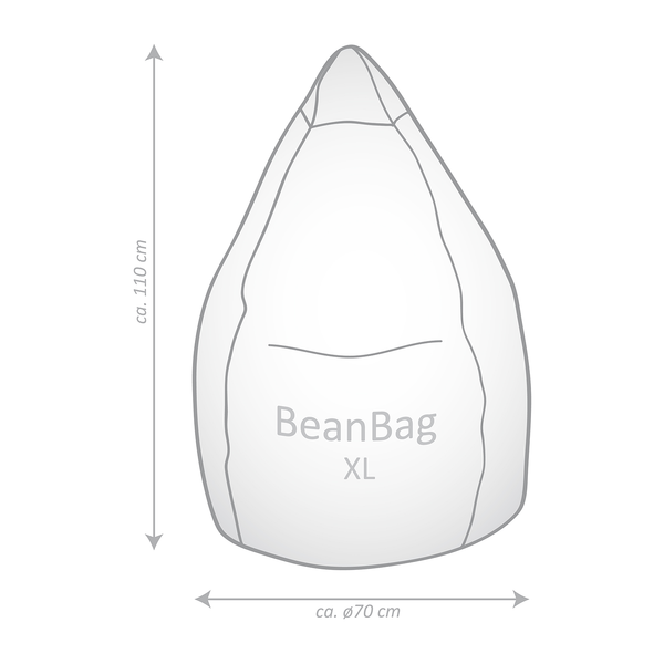 Beanbag Cool - Gelb - Polyester PVC - 70 x 110 x 70 cm