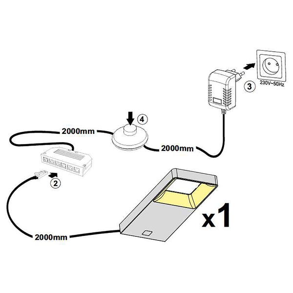 LED-Unterbaubeleuchtung Olon - 1er Set