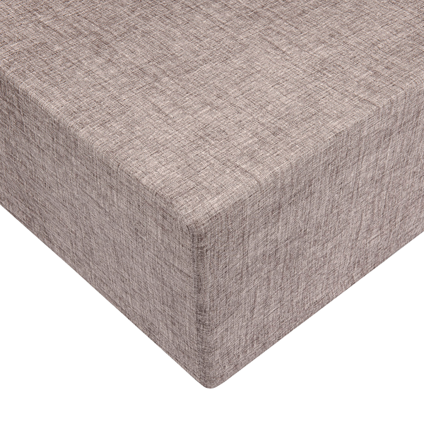 Spannbettlaken Lino - Baumwolle - Schokolade/ Braun - 90 x 220 cm