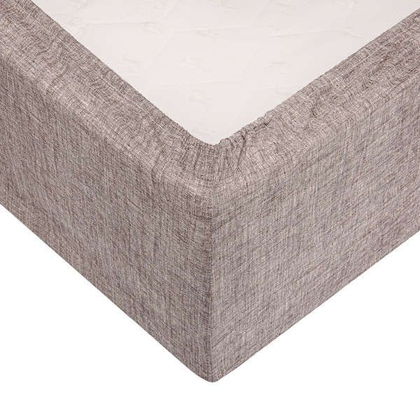 Spannbettlaken Lino - Baumwolle - Schokolade/ Braun - 90 x 220 cm
