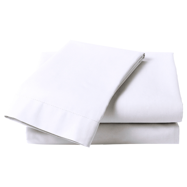 Bettlaken Elementi - Mako-Satin - Weiß - 270 x 290 cm