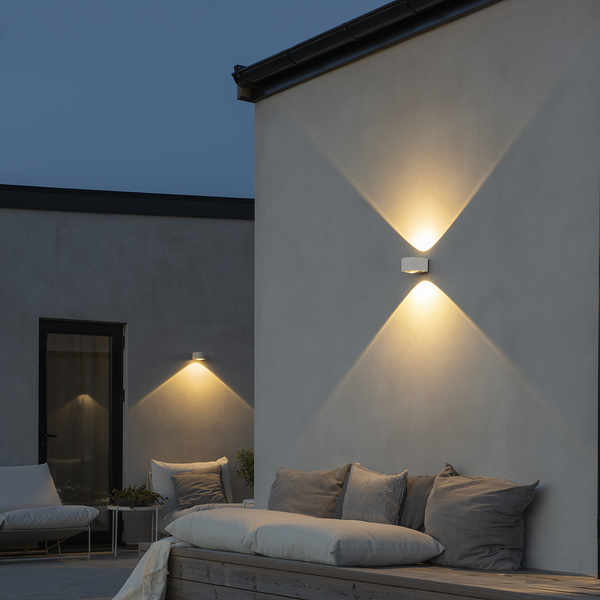Wandleuchte Gala - Klarglas / Aluminium - 1-flammig - Silber