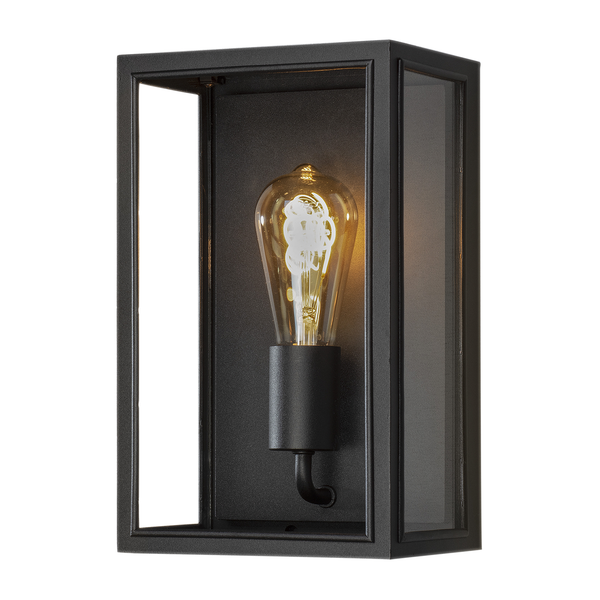 Wandleuchte Carpi I - Klarglas / Aluminium - 1-flammig