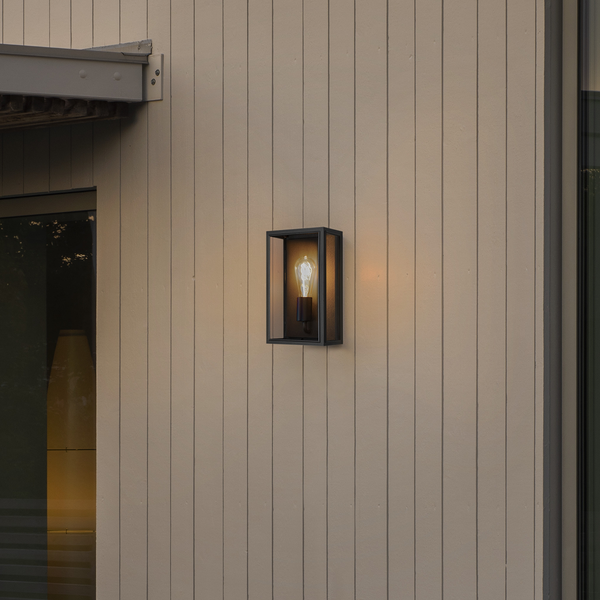 Wandleuchte Carpi I - Klarglas / Aluminium - 1-flammig