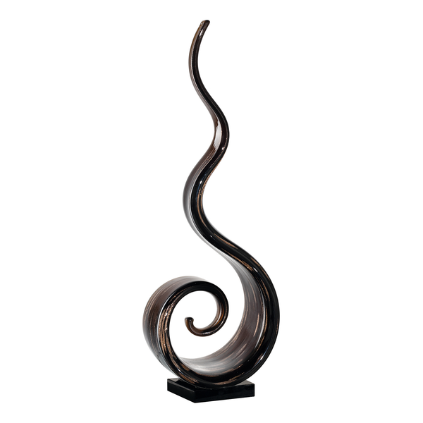 Dekoobjekt Casolare - Farbglas - Schwarz