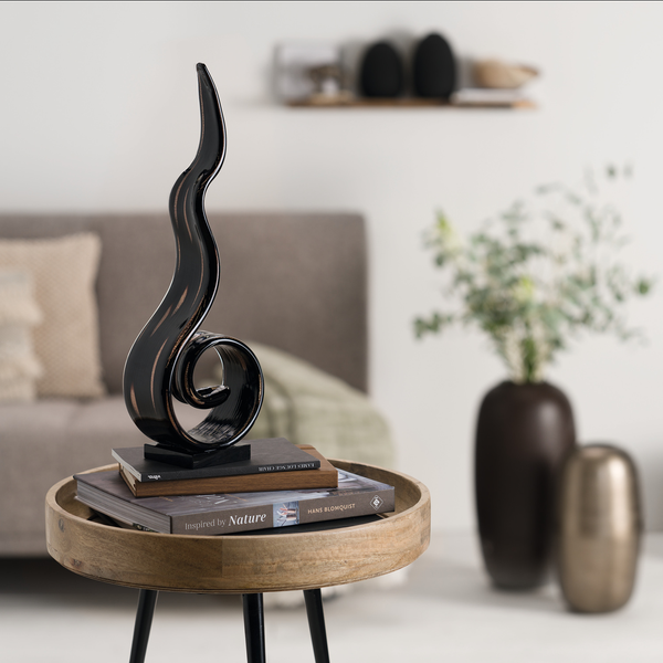 Dekoobjekt Casolare - Farbglas - Schwarz