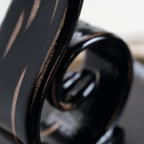 Dekoobjekt Casolare - Farbglas - Schwarz