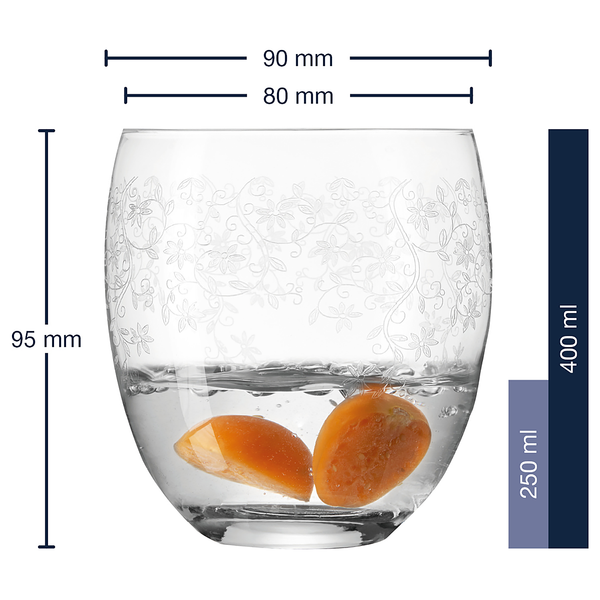 Trinkglas Chateau (6er-Set) - Transparent - 400 ml